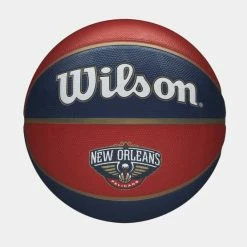 Το φθηνότερο 🤩 Μπάλες Wilson ΝΒΑ Team Tribute New Orleans Pelicans Μπάλα Μπάσκετ No7 ΜΠΟΡΝΤΩ 🔥